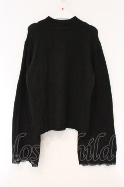 画像3: axes femme / フレア袖ハイネックニット F クロ O-26-03-29-034-AX-TO-YM-OS