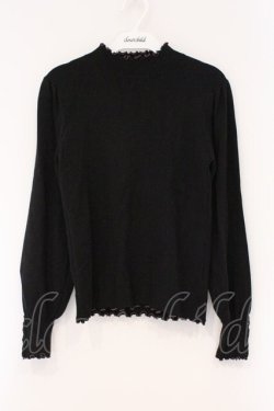 画像1: axes femme / マシンウォッシャプルニット F クロ O-26-03-29-037-AX-TO-YM-OS