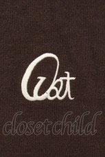 画像2: axes femme / ロゴ刺繍ボリューム袖ニット F ブラウン O-26-03-29-039-AX-TO-YM-ZT122 (2)