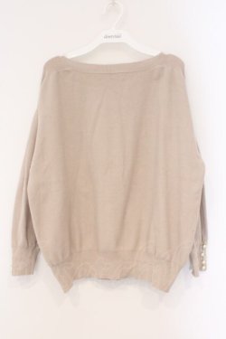 画像1: axes femme / バルーンスリーブニット M ベージュ O-26-03-29-040-AX-TO-YM-OS