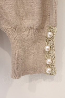 画像2: axes femme / バルーンスリーブニット M ベージュ O-26-03-29-040-AX-TO-YM-OS