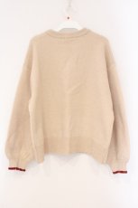 画像3: axes femme / ワード刺繍ワイドニット F アイボリー O-26-03-29-041-AX-TO-YM-ZT010 (3)