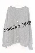 axes femme / ふんわりフェザーニットカーディガン F グレー O-26-03-29-045-AX-TO-YM-OS