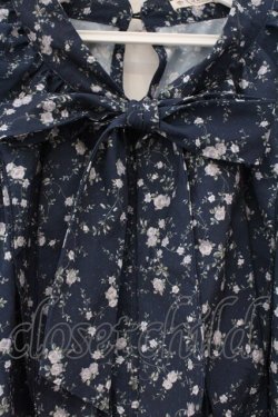 画像2: axes femme / フリルリボンブラウスプルオーバー M ネイビー O-26-03-29-048-AX-BL-YM-OS