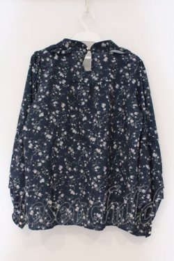 画像3: axes femme / フリルリボンブラウスプルオーバー M ネイビー O-26-03-29-048-AX-BL-YM-OS