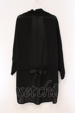 画像3: axes femme / レース配色ショールカーディガン M クロ O-26-03-29-051-AX-TO-YM-OS