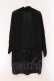画像3: axes femme / レース配色ショールカーディガン M クロ O-26-03-29-051-AX-TO-YM-OS (3)