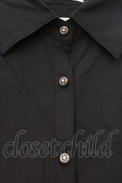 画像2: axes femme / 長袖カシュクールバルーンシャツ M クロ O-26-03-29-055-AX-BL-YM-OS