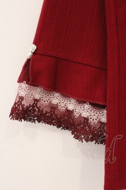 画像2: axes femme / カラー刺繍チュールレースプルオーバー F アカ O-26-03-29-056-AX-TO-YM-OS