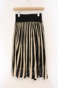 axes femme / ニットスカート M クロｘアイボリー O-26-03-29-057-AX-SK-YM-OS