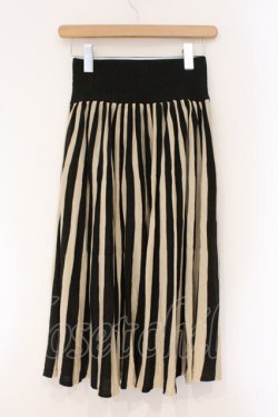 画像2: axes femme / ニットスカート M クロｘアイボリー O-26-03-29-057-AX-SK-YM-OS