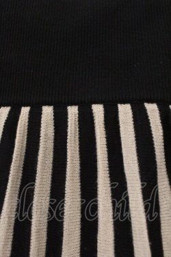 画像3: axes femme / ニットスカート M クロｘアイボリー O-26-03-29-057-AX-SK-YM-OS