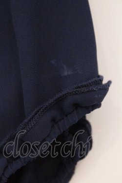 画像2: axes femme / シフォンミニワンピース  ネイビー O-26-03-29-060-AX-BL-YM-OS