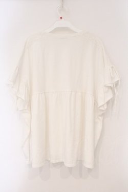 画像3: axes femme / レース配色フリルトップス  シロ O-26-03-29-071-AX-TO-YM-OS