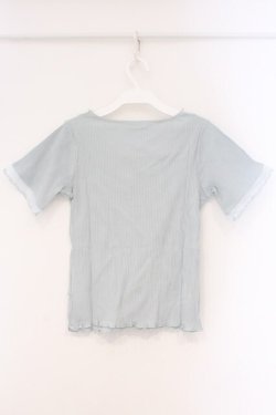 画像3: axes femme / スカラップ×刺繍リブプルオーバー M ミント O-26-03-29-073-AX-TO-YM-OS