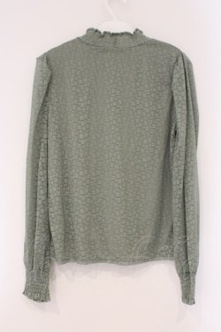 画像3: axes femme / ビジューデザイン総レースプルオーバー F グリーン O-26-03-29-076-AX-TO-YM-OS