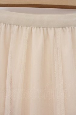 画像2: axes femme / ロングチュールスカート M アイボリー O-26-03-29-078-AX-SK-YM-OS