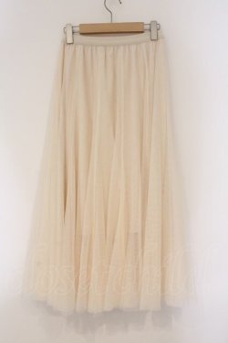 画像3: axes femme / ロングチュールスカート M アイボリー O-26-03-29-078-AX-SK-YM-OS