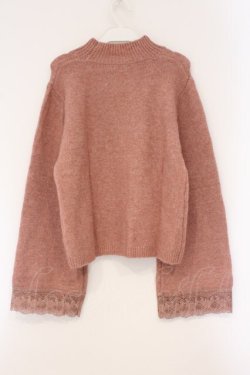 画像3: axes femme / フレア袖ハイネックニット F ピンク O-26-03-29-082-AX-TO-YM-OS