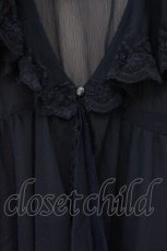 画像2: axes femme / レース×チュール楊柳ガウン F ネイビー O-26-03-29-087-AX-TO-YM-OS (2)