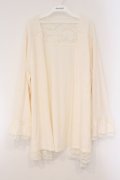 axes femme / レース重ねUVトッパーカーデ 3L シロ O-26-03-29-088-AX-TO-YM-OS