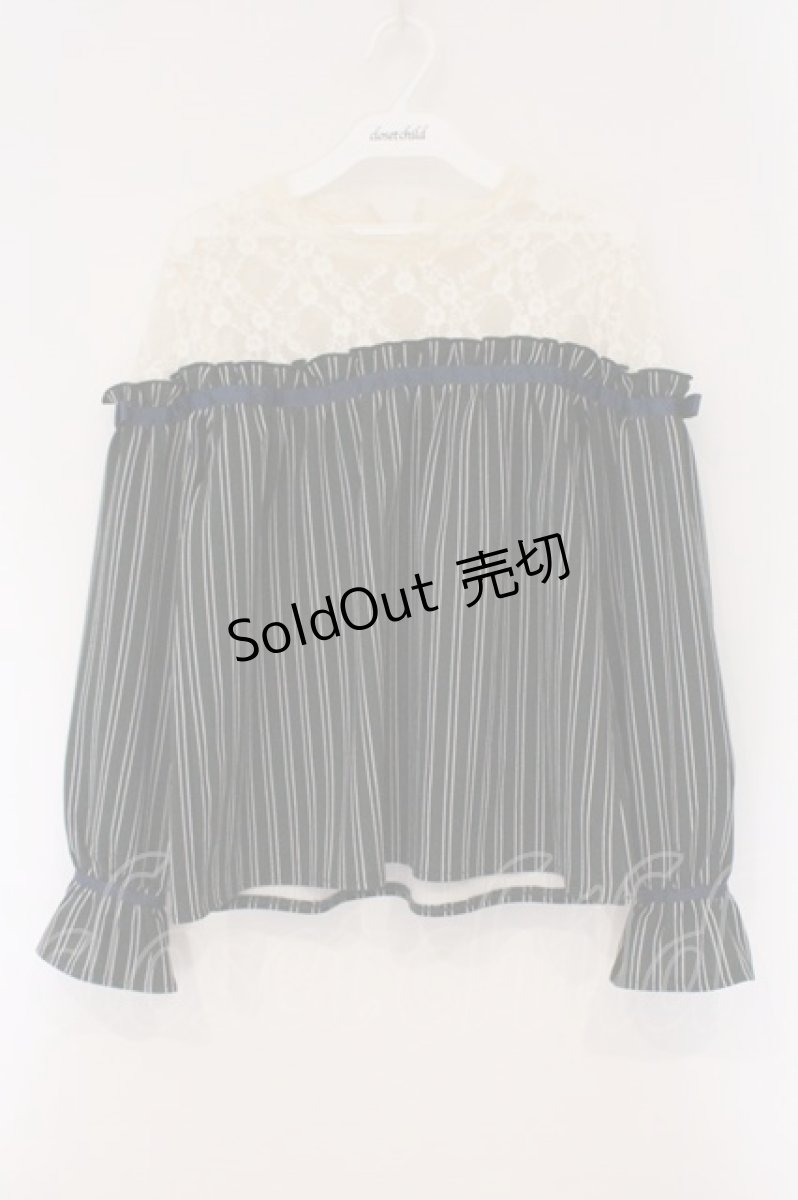 画像1: axes femme / レース切替レジメカットプルオーバー M グリーン O-26-03-29-092-AX-TO-OW-OS (1)