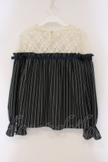 画像3: axes femme / レース切替レジメカットプルオーバー M グリーン O-26-03-29-092-AX-TO-OW-OS (3)
