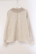 axes femme / カットスエードジッププルオーバー F ベージュ O-26-03-29-010-AX-TO-YM-OS