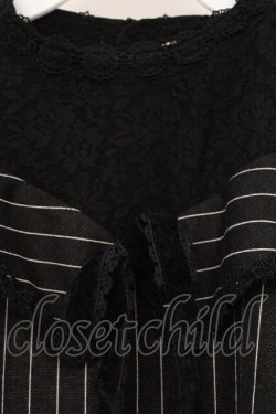 画像2: axes femme POETIQUE / ストライプオフショルトップス M クロ O-26-03-29-095-AX-TO-OW-OS