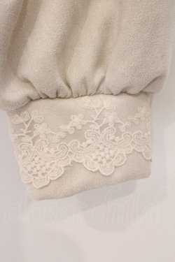 画像2: axes femme / カットスエードジッププルオーバー F ベージュ O-26-03-29-010-AX-TO-YM-OS