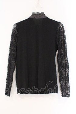 画像3: axes femme / 総レースボウタイプルオーバー M クロ O-26-03-29-099-AX-TO-OW-OS