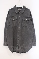 画像1: axes femme / リボンセットデニムシャツ F クロ O-26-03-29-101-AX-TO-OW-OS (1)