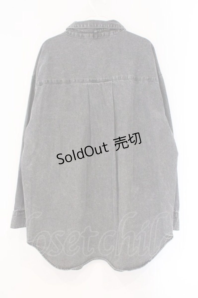 画像3: axes femme / リボンセットデニムシャツ F クロ O-26-03-29-101-AX-TO-OW-OS (3)
