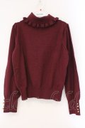 axes femme / タートルネックニット M ワイン O-26-03-29-012-AX-TO-YM-OS