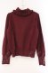 画像1: axes femme / タートルネックニット M ワイン O-26-03-29-012-AX-TO-YM-OS (1)