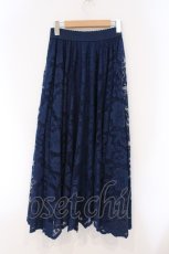 画像3: axes femme / レースサーキュラースカート M ブルー O-26-03-29-016-AX-SK-YM-ZT314 (3)