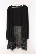 axes femme / UVカットレース切替カーデ F クロ O-26-03-29-018-AX-TO-YM-OS
