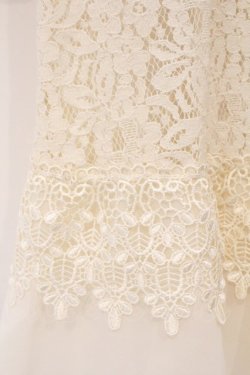 画像2: axes femme / シフォンフリルレースカーディガン M シロ O-26-03-29-021-AX-TO-YM-OS