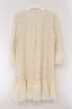 画像3: axes femme / シフォンフリルレースカーディガン M シロ O-26-03-29-021-AX-TO-YM-OS