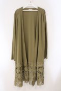 axes femme / 裾レースＵＶカットカーデ F カーキ O-26-03-29-022-AX-TO-YM-OS