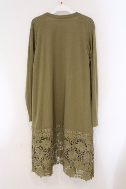 画像3: axes femme / 裾レースＵＶカットカーデ F カーキ O-26-03-29-022-AX-TO-YM-OS