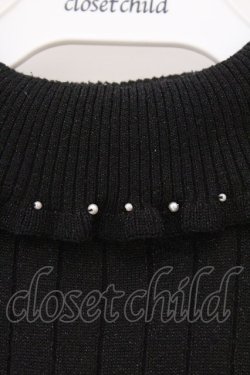 画像2: axes femme / タートルラメニットプルオーバー M クロ O-26-03-29-025-AX-TO-YM-OS