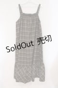 axes femme / チェック柄キャミワンピース F ブラウン O-26-03-29-027-AX-OP-YM-OS