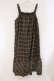 画像1: axes femme / チェック柄キャミワンピース F ブラウン O-26-03-29-027-AX-OP-YM-OS (1)