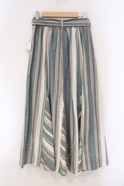 画像3: axes femme / マルチストライプスカート F グリーン O-26-03-29-028-AX-SK-YM-OS