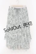 axes femme / フロッキー総柄スカート M ミント O-26-03-29-029-AX-SK-YM-OS