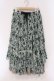 画像1: axes femme / フロッキー総柄スカート M ミント O-26-03-29-029-AX-SK-YM-OS (1)
