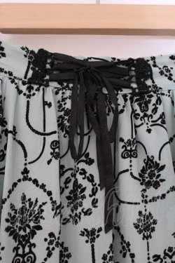 画像2: axes femme / フロッキー総柄スカート M ミント O-26-03-29-029-AX-SK-YM-OS