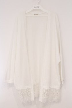 画像1: axes femme / UVカットドルマンカーディガン F シロ O-26-03-29-030-AX-TO-YM-OS