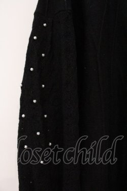 画像2: axes femme / パール付ボリューム袖ニット F クロ O-26-03-29-031-AX-TO-YM-OS